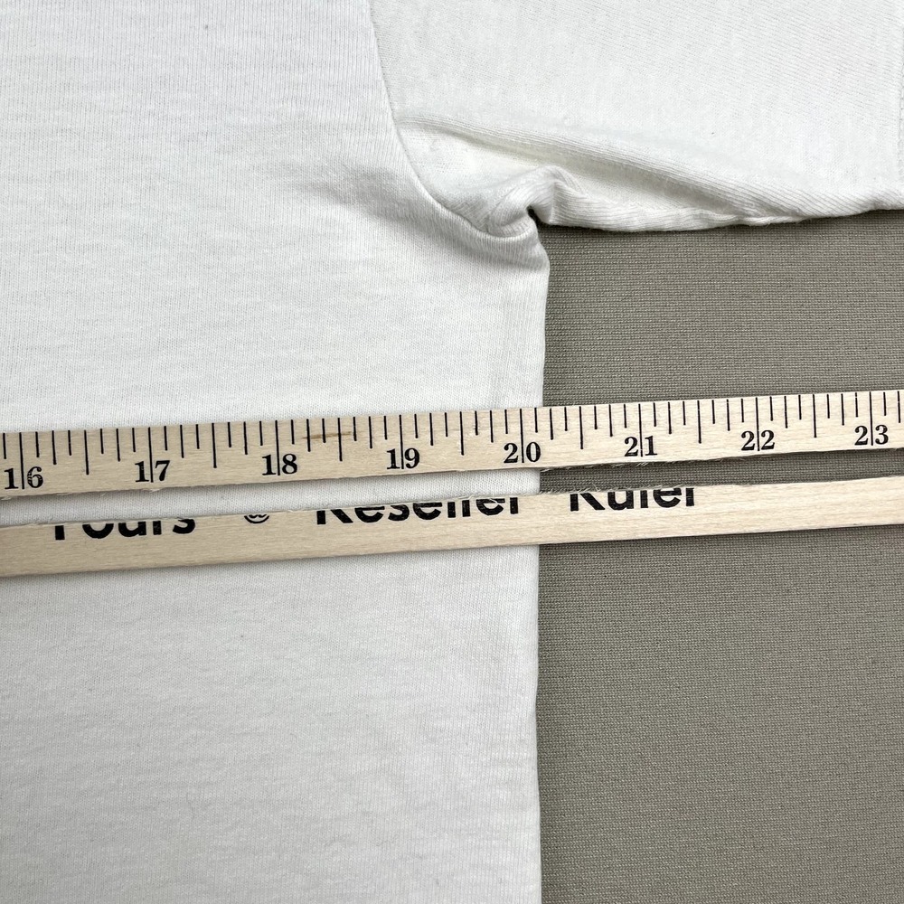 Vintage Stussy T-Shirt Adult Medium White Moonlighting Futura Plane Skydive y2k - Picture 11 of 13